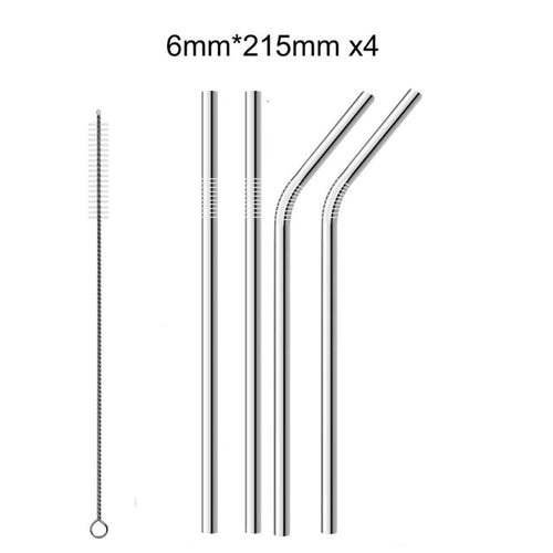 Reusable Metal Drinking Straw (Eco Friendly) - Pack