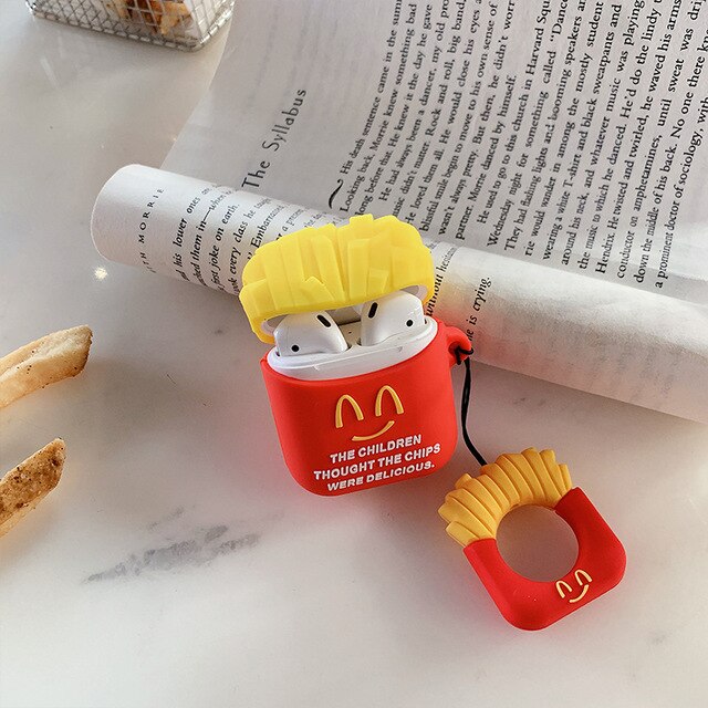 Airpods  Hamburguer ,French Fries - Silicone Case
