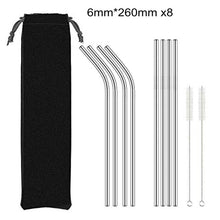 Load image into Gallery viewer, Reusable Metal Drinking Straw (Eco Friendly) - Pack