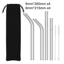 Load image into Gallery viewer, Reusable Metal Drinking Straw (Eco Friendly) - Pack
