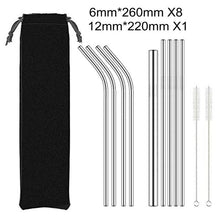 Load image into Gallery viewer, Reusable Metal Drinking Straw (Eco Friendly) - Pack