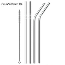 Load image into Gallery viewer, Reusable Metal Drinking Straw (Eco Friendly) - Pack
