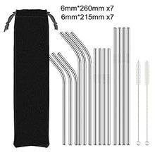 Load image into Gallery viewer, Reusable Metal Drinking Straw (Eco Friendly) - Pack