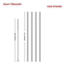 Load image into Gallery viewer, Reusable Metal Drinking Straw (Eco Friendly) - Pack