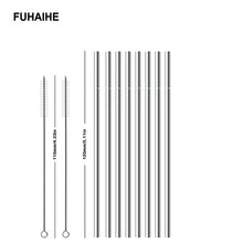 Load image into Gallery viewer, Reusable Metal Drinking Straw (Eco Friendly) - Pack